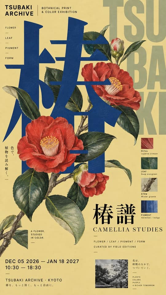 نمونهٔ 高级日式文字海报：超大字Typography图文互动提示词