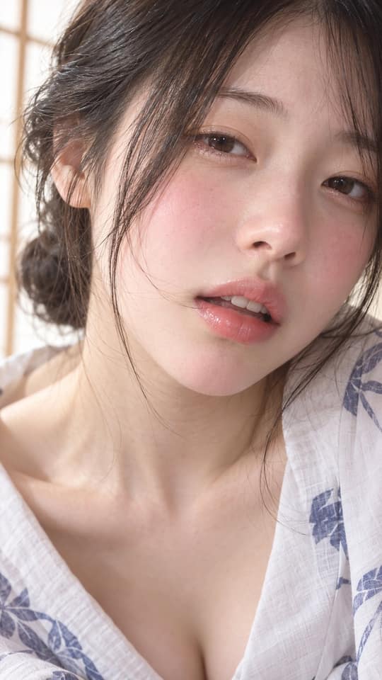 نمونهٔ 浴衣日本少女近景人像摄影：50mm电影感特写提示词