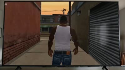 نمونهٔ GTA: San Andreas 经典开场场景视觉重现