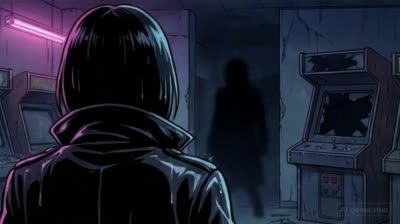 نمونهٔ 阴影中的致命对峙：女人与神秘男人的紧张对话