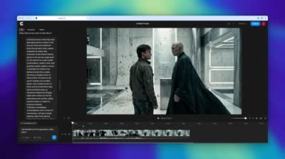 نمونهٔ 史诗对决！哈利·波特vs伏地魔高燃动作场景生成