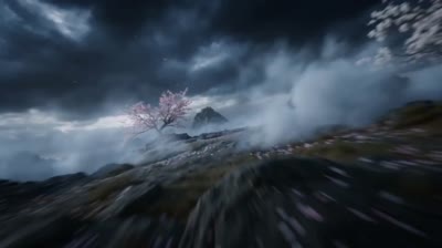 نمونهٔ 古风玄幻剑舞：15秒震撼武术表演视频生成