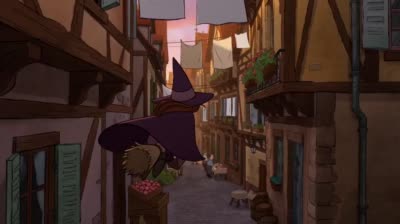 نمونهٔ Seedance 2.0：纯手绘2D女巫飞行动画创作指南