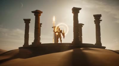نمونهٔ 史诗级太阳战士VS日食巨兽：电影化星际大战故事板
