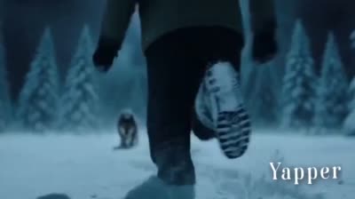 نمونهٔ 北欧雪夜惊魂：狼群追逐与牧羊犬救援