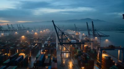 نمونهٔ 工业港口电影式追逐：Harbor Break Run