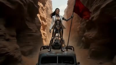 نمونهٔ 史诗级赛博朋克动作序列：三幕科幻大片制作指南
