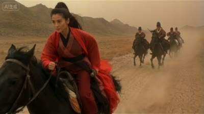 نمونهٔ 90年代港式武侠电视剧 · 红袍女侠古道破追兵